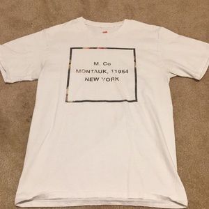 White printed t-shirt $5 small